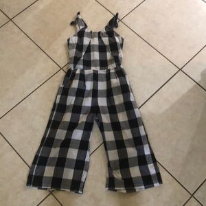 Checkered children’s jumpsuit